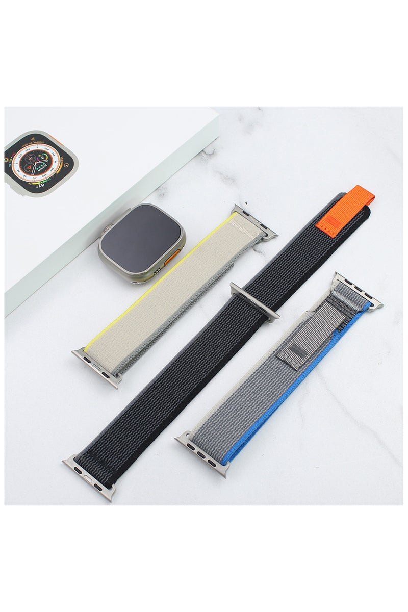 ECVV Nylon Sport Watch Bands Compatible with Apple Watch Band 42/44/45/49mm, Soft Replacement Velcro Strap for iWatch Ultra Series SE 8/7/6/5/4/3/2/1 Strap for Women Men - Image 2