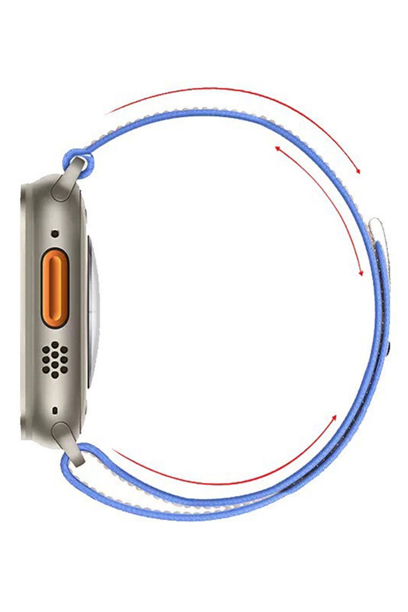 ECVV Nylon Sport Watch Bands Compatible with Apple Watch Band 42/44/45/49mm, Soft Replacement Velcro Strap for iWatch Ultra Series SE 8/7/6/5/4/3/2/1 Strap for Women Men - Image 4