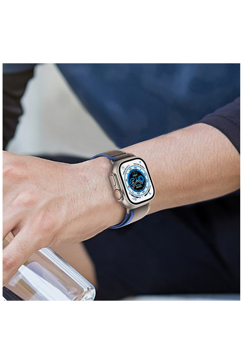 ECVV Nylon Sport Watch Bands Compatible with Apple Watch Band 42/44/45/49mm, Soft Replacement Velcro Strap for iWatch Ultra Series SE 8/7/6/5/4/3/2/1 Strap for Women Men - Image 5