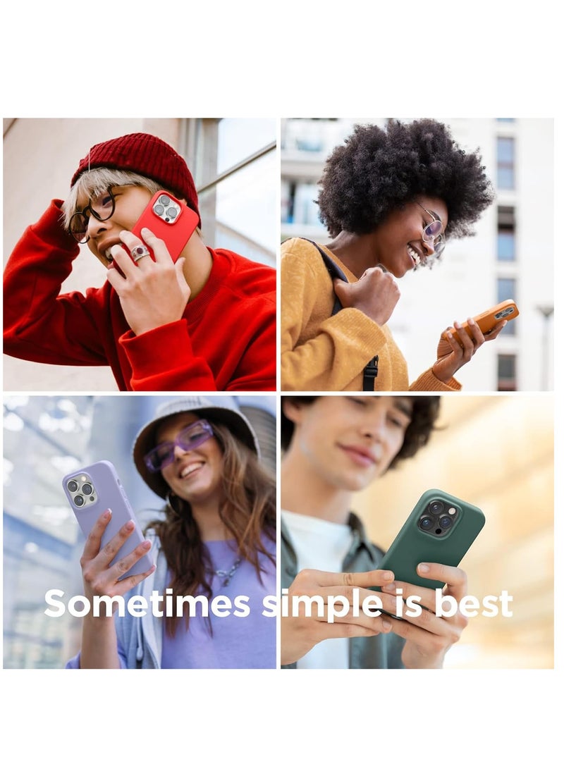 ELTRAZONE [3-in-1] iPhone 15 Case with 9H Tempered Glass Screen Protector – Premium Liquid Silicone Shockproof Cover, Slim Black Design - Image 3