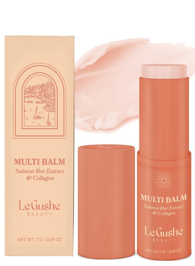 LE GUSHE All-in-One Face Balm Stick - Under Eye Brightener, Anti-Aging Under Eye Balm Stick with Salmon Roe Extract & Collagen - For Fine Lines & Wrinkles - Use on Face, Forehead, Neck - Image 1