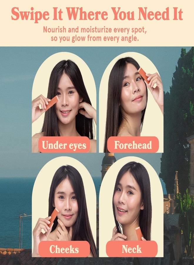 LE GUSHE All-in-One Face Balm Stick - Under Eye Brightener, Anti-Aging Under Eye Balm Stick with Salmon Roe Extract & Collagen - For Fine Lines & Wrinkles - Use on Face, Forehead, Neck - Image 4