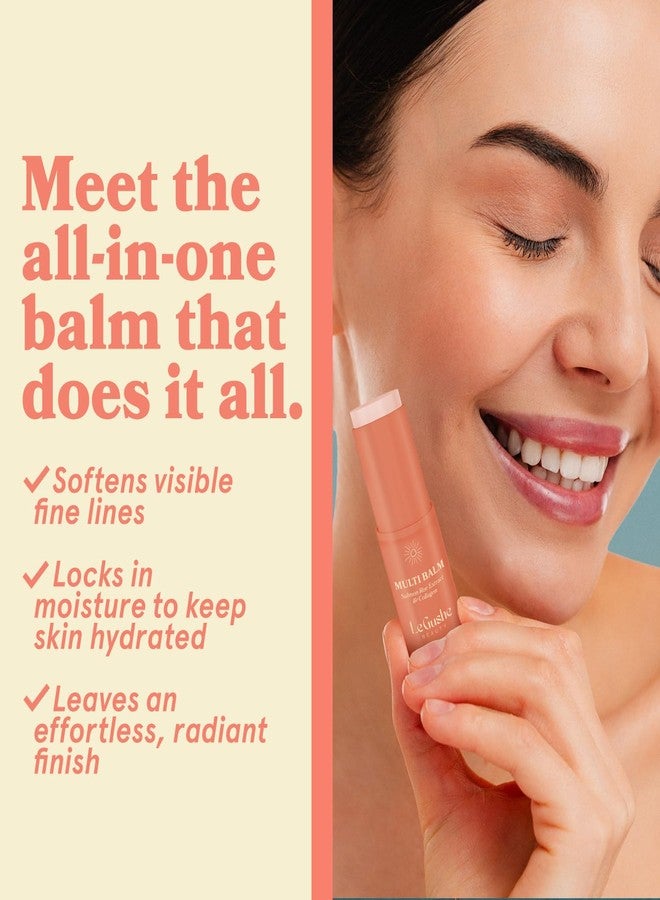 LE GUSHE All-in-One Face Balm Stick - Under Eye Brightener, Anti-Aging Under Eye Balm Stick with Salmon Roe Extract & Collagen - For Fine Lines & Wrinkles - Use on Face, Forehead, Neck - Image 3