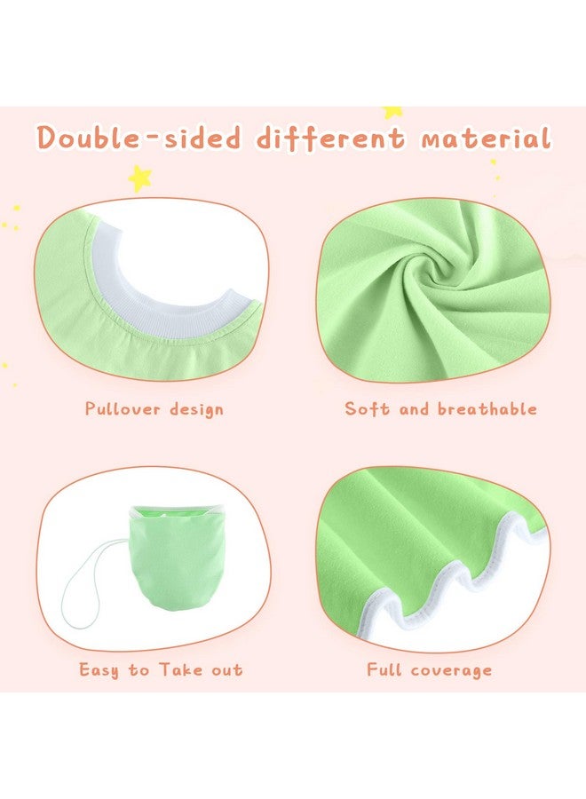 Newwiee Newwiee 5 Pcs Large Towel Bib Toddler for Baby Toddler Cloth Bib Soft Pullover Baby Absorbent Full Coverage Drooling Feeding(Vivid) - Image 2
