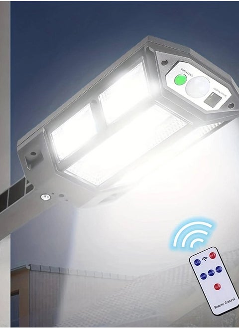 Super Bright Solar Wall Light with Remote | 43 LEDs, 3 Modes, Motion Sensor + Remote Control, IP65 Waterproof for Garden & Fence Lighting