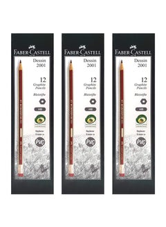 36-Piece Dessin Hexagonal HB Pencils