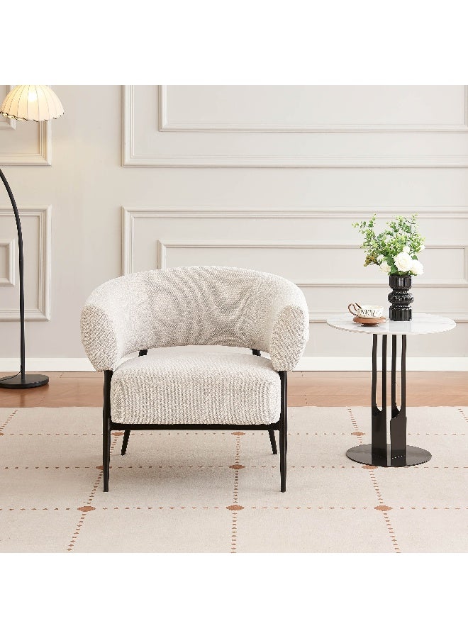 Home Box Movo Ella Fabric Accent Chair in Beige - Image 2