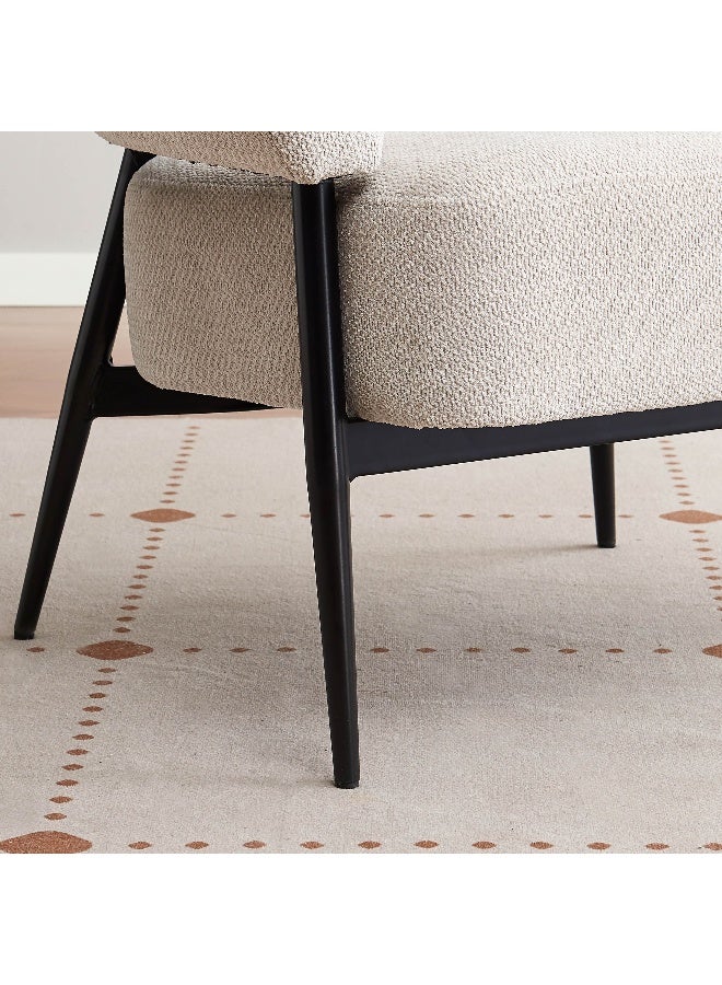 Home Box Movo Ella Fabric Accent Chair in Beige - Image 3