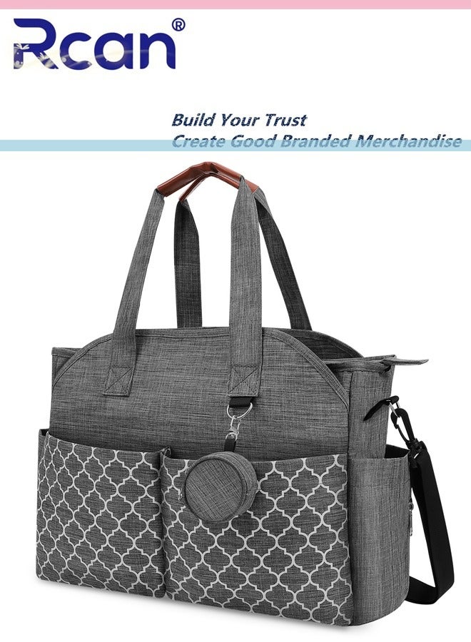 Rcan Multifunctional Waterproof Mother Baby Diaper Bag Handbag Labor and Delivery Mother Portable Shoulder Bags Baby Diaper Travel Large Capacity Durable Crossbody Bag for Baby Mother  - Image 1