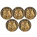Leabet 5Pcs The Lord is My Rock Christian Collectible Coin Psalm 182 Challenge Coin DoubleSided Inspirational Token for Faith and Strength 157 Inch - Image 2
