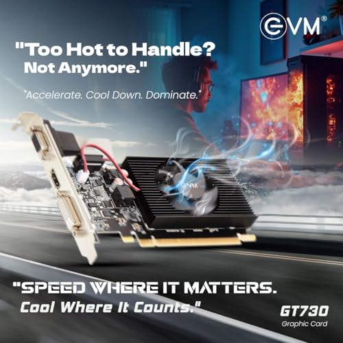 EVM GeForce GT730 Graphics Card GPU | 4GB DDR3 |PCIe 2.0 | HDMI VGA DVI | Full HD 1080p | Multi Monitor Support |Heat Sink Fan Cooling | Desktop Compatible |High Performance | 3 Yr Warranty(EVM-GT730) - Image 4