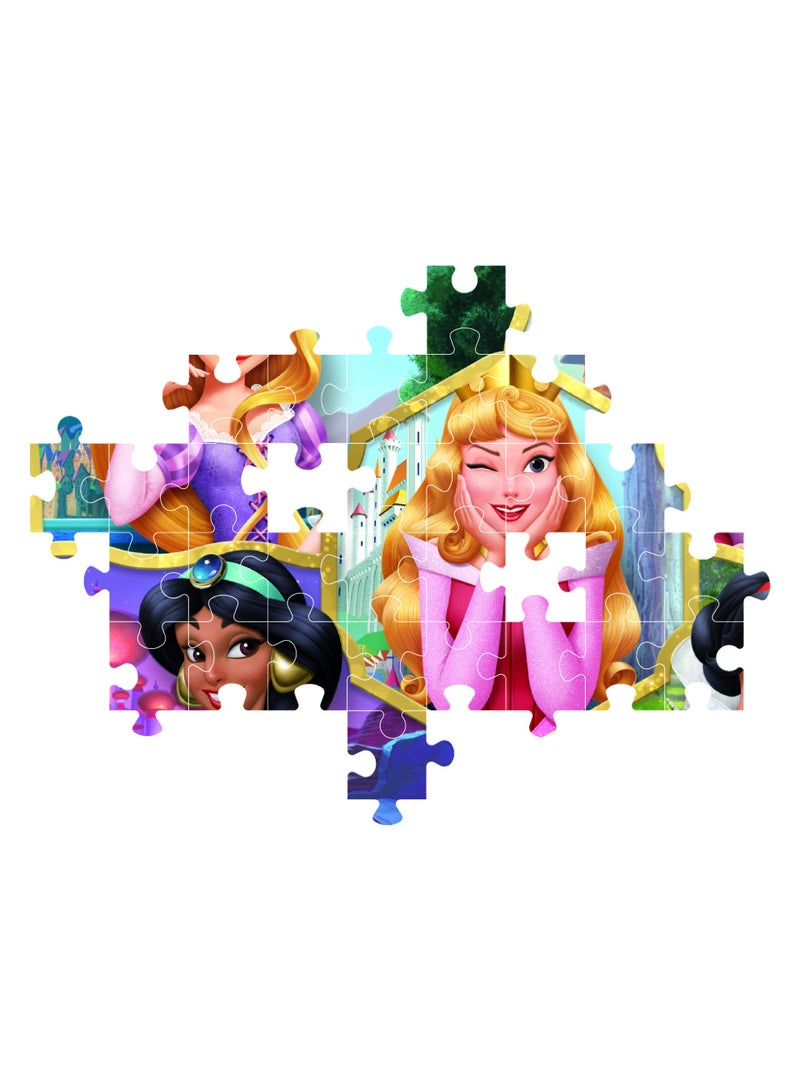 Clementoni Puzzle Disney Princess 2 Charmed 104-Pieces | Jigsaw Puzzle | Children's Puzzle | Preschool Learning Toys | Develops Problem Solving Skills | Made in Italy - Image 2