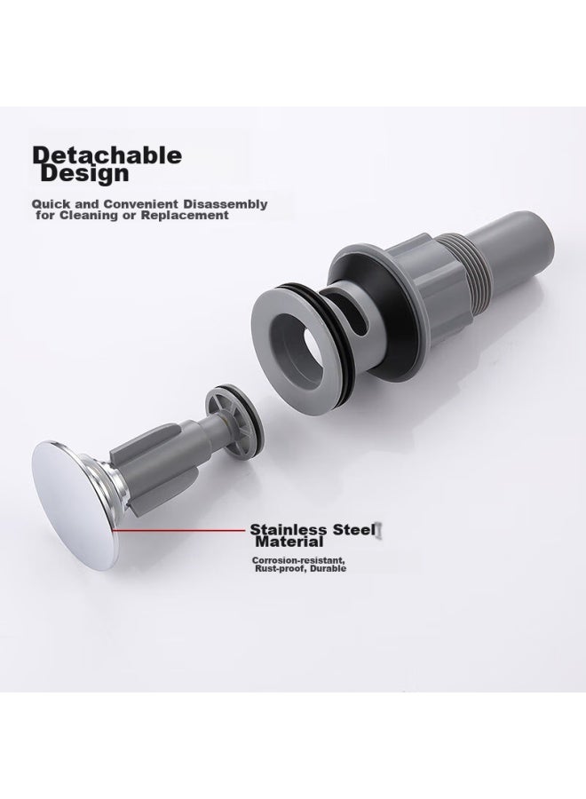 Larsd Basin Drain Kit, Anti-odor Drain Pipe, Washbasin And Sink Drain With Overflow Hole T3276 - Image 4