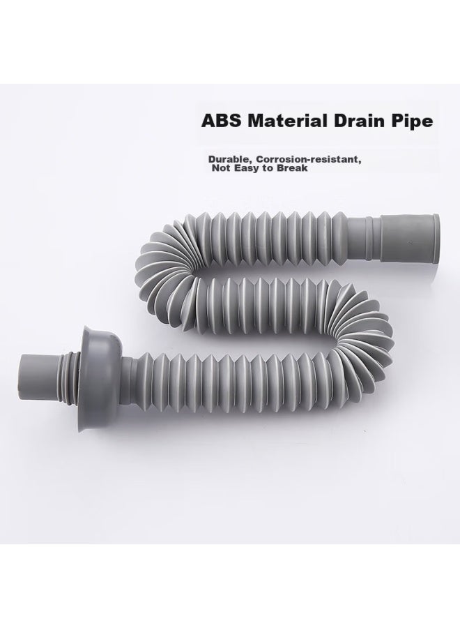 Larsd Basin Drain Kit, Anti-odor Drain Pipe, Washbasin And Sink Drain With Overflow Hole T3276 - Image 2