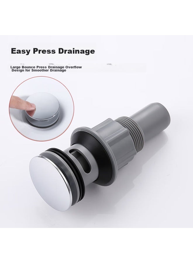 Larsd Basin Drain Kit, Anti-odor Drain Pipe, Washbasin And Sink Drain With Overflow Hole T3276 - Image 5