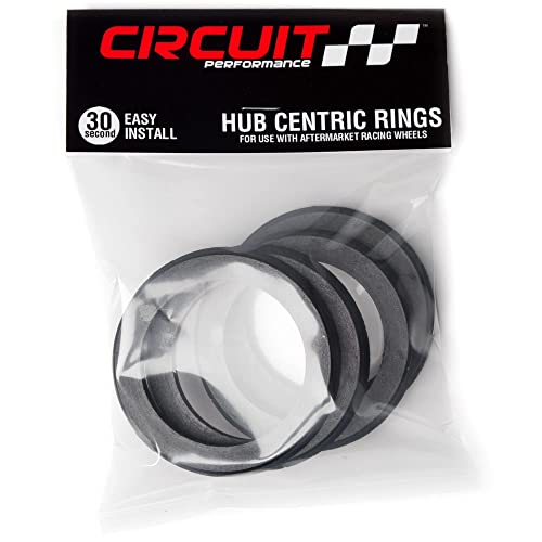Circuit Performance Hub Centric Rings (4 Pack) - 76.1 to 56.1 Nylon Hubrings - Compatible with Subaru, 88-05 Honda Civic, Acura Integra with 56.1mm Vehicle Hub Using Wheels with 76.1mm Centerbore - Image 2