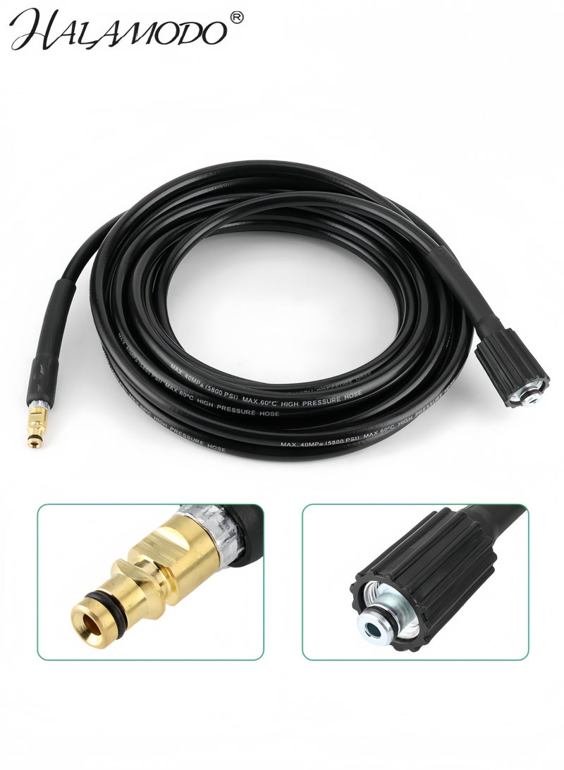 HALAMODO Black 10m High-pressure Water Cleaning Hose - Image 3