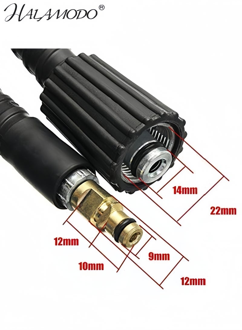 HALAMODO Black 10m High-pressure Water Cleaning Hose - Image 4