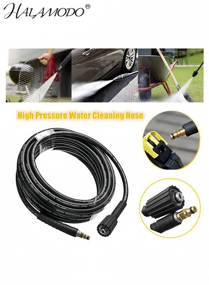 HALAMODO Black 10m High-pressure Water Cleaning Hose - Image 2