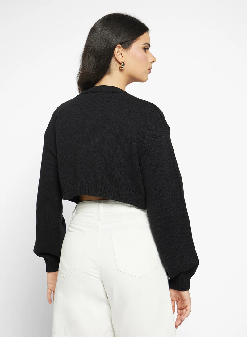 جينجر Gingerbread Detail Knitted Cardigan