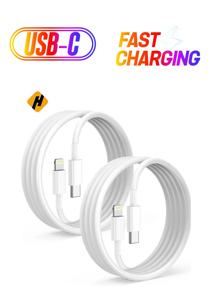 HuHa 2Pack for iPhone 13 PRO MAX  Fast Charger Cable  MFi Certified], USB Type C to Lightning Cable iPhone Charging Cord for Apple iPhone 13 12 11 Pro XR XS Max X 8 Plus iPad Pro  - Image 1