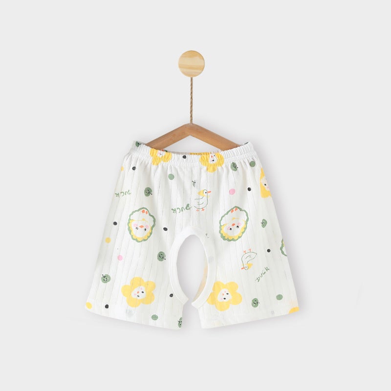 Baby Shorts Summer Crotch Thin Summer Cotton Boneless 2-18 Months Baby Shorts Outer Wear Summer Boxer Pants - Image 1