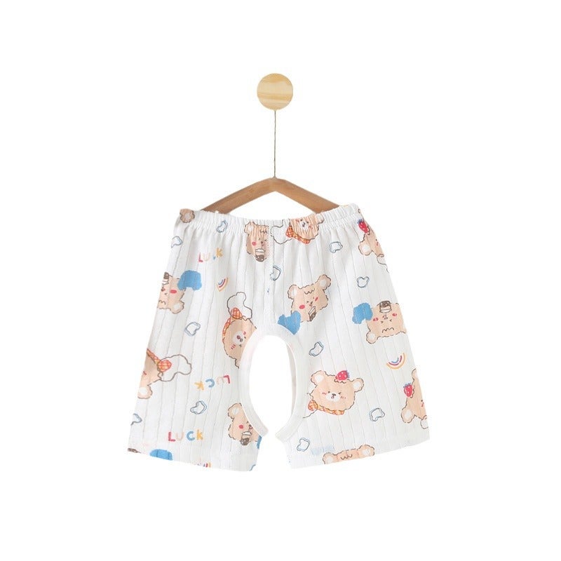 Baby Shorts Summer Crotch Thin Summer Cotton Boneless 2-18 Months Baby Shorts Outer Wear Summer Boxer Pants - Image 4