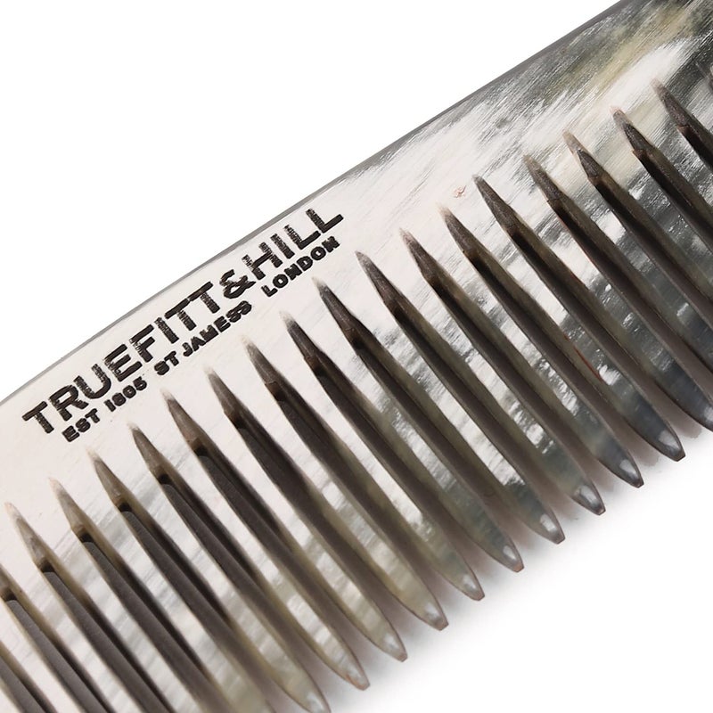Truefitt & Hill Truefitt Hill Horn Comb with Handle 75 Signature Product of Truefitt and Hill Essential Grooming Collection For Men Suitable For All Hair Types - Image 3