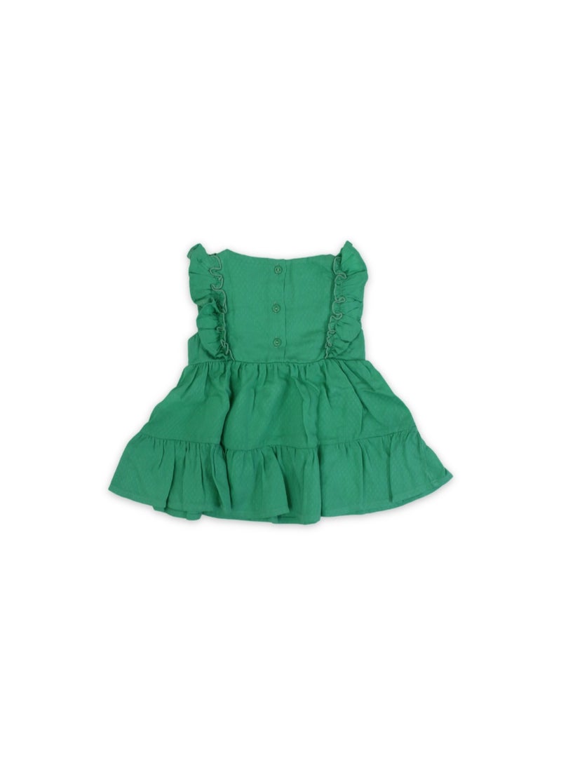 Pompelo Baby Girls Cotton Sleeveless Dress - Image 2