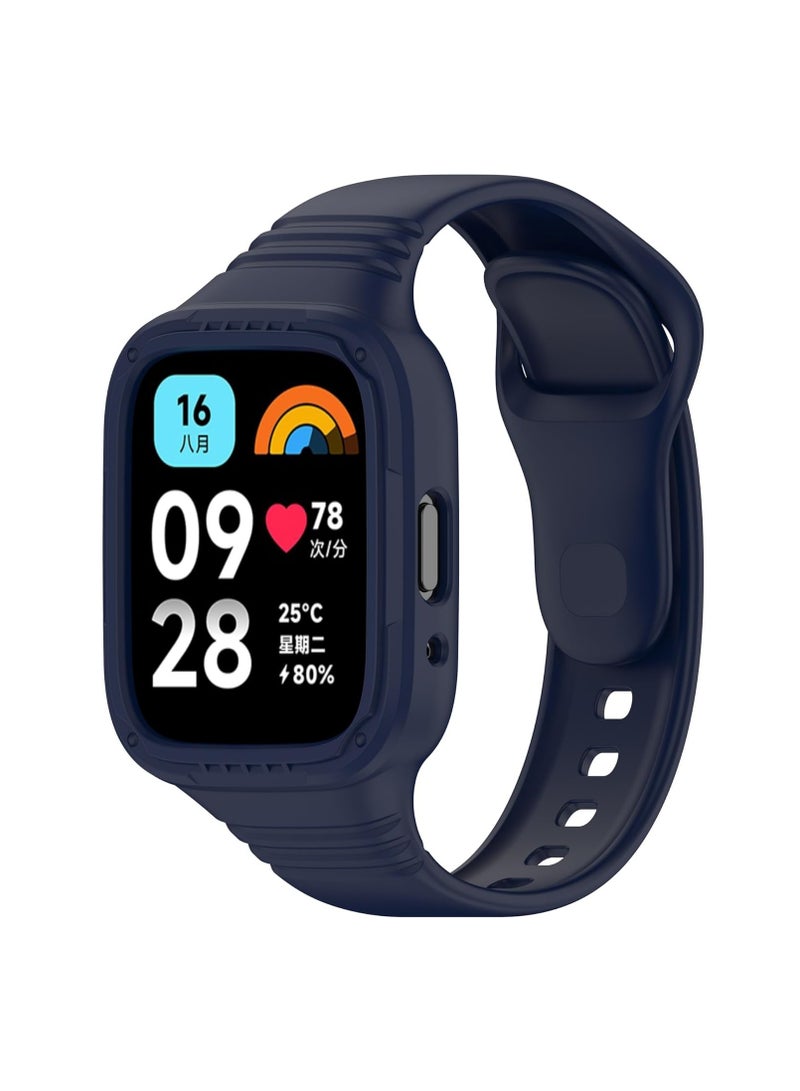 Strap for Redmi Watch 3 Lite/Redmi Watch 3 Active,Adjustable Silicone Sport Band Replacement for Redmi Watch 3 Lite/Redmi Watch 3 Active,Blue - Image 2