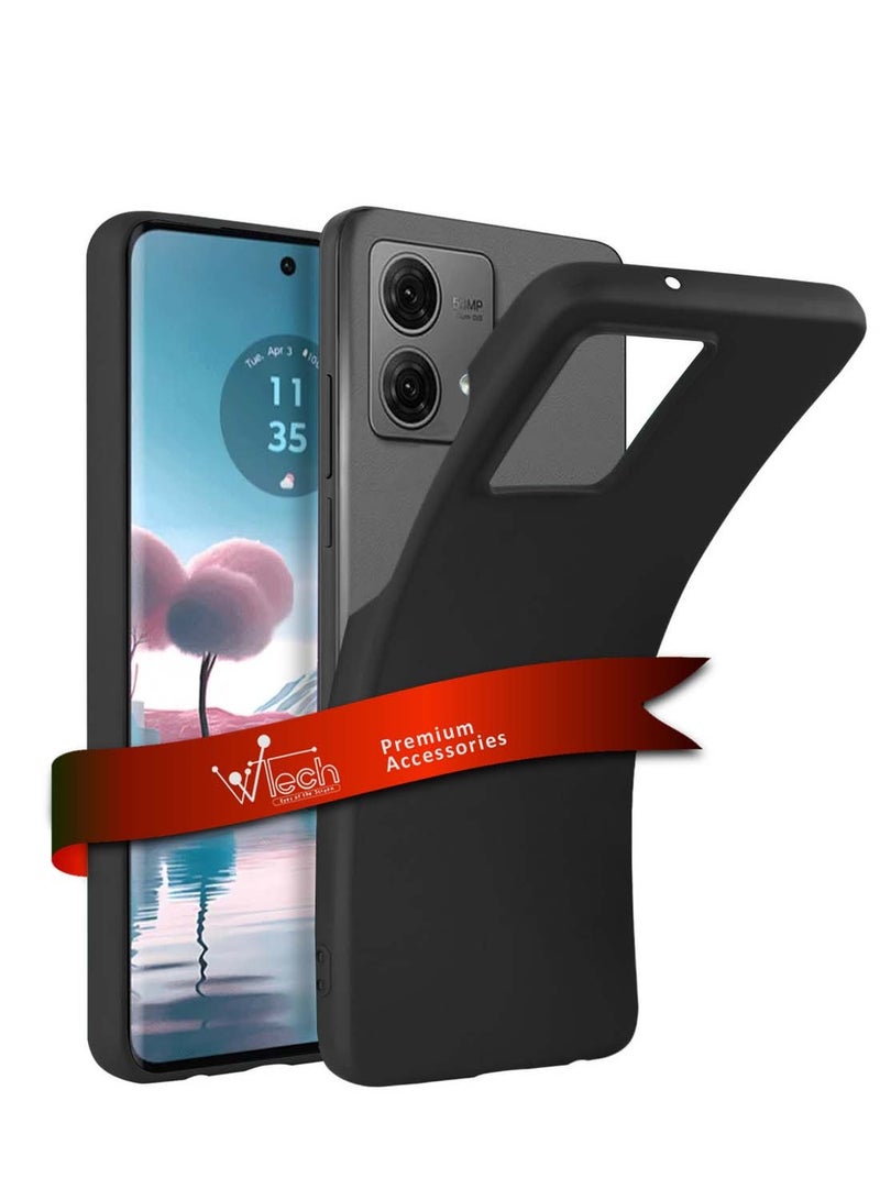 Wtech Motorola Edge 40 Neo 5G 2023 Premium Liquid Silicone Case Cover - Black - Image 1