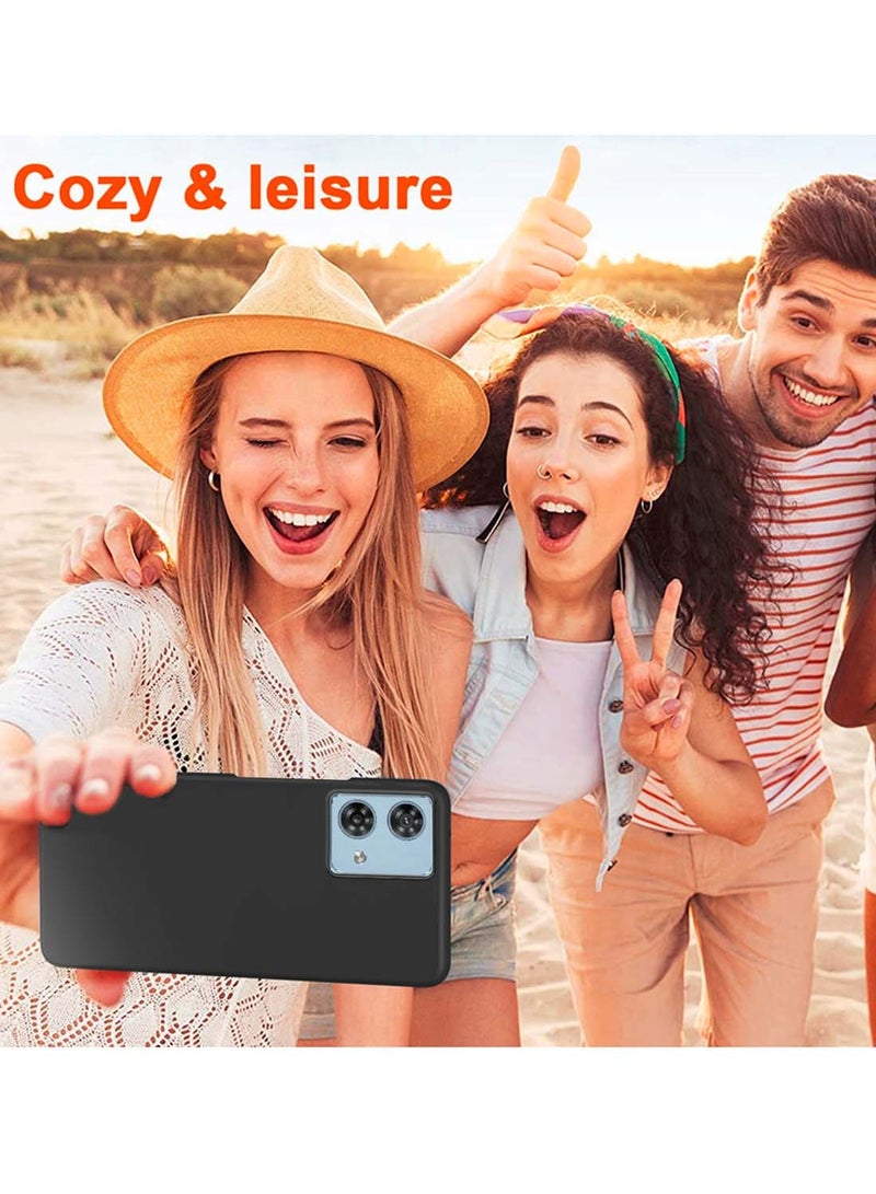 Wtech Motorola Edge 40 Neo 5G 2023 Premium Liquid Silicone Case Cover - Black - Image 3