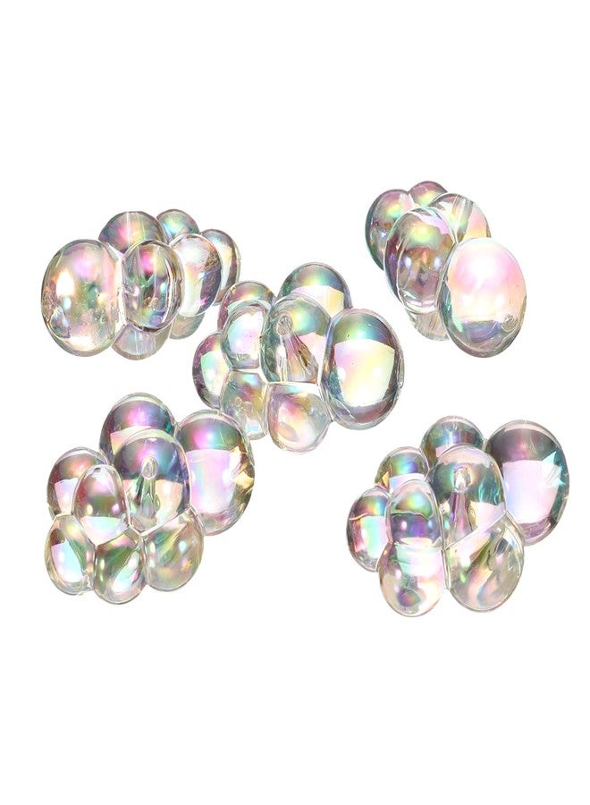CoCud Bubble Clusters for Miniature Dollhouse Bathtub, 1:16 Scale Acrylic Iridescent Clear Bubbles - (Applications: for DIY Craft, Fairy Beach Decor), 5-Piece, L - Image 1