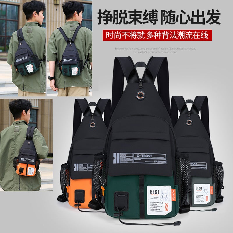 Fashion Color-Block Multi-Function Waist Pack - Image 2