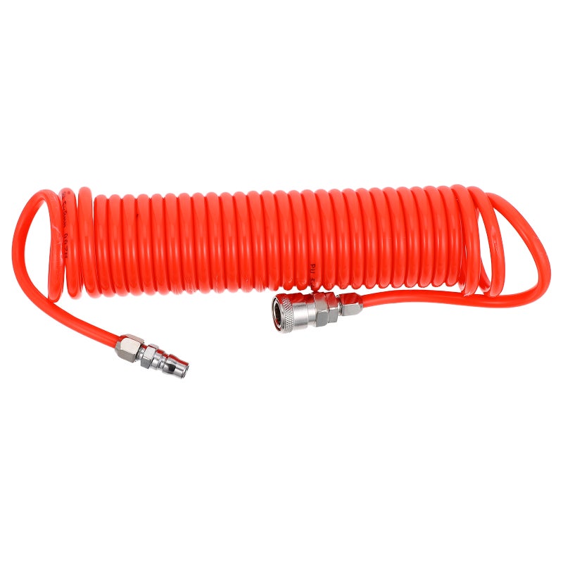 Recoil Air Hose: Flexible Air Compressor Hose Line with Connector ID 5MM OD 8MM - 6m/19.7ft Compressor Accessory Replacement Pipe Tube Assembly - Image 3