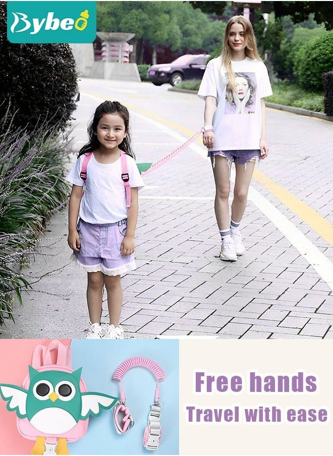 Bybeo 2-In-1 Children Backpack with Safety Harness, Toddler Backpack With Anti-Lost Safety Belt Wrist Link For Boys Girls  - Image 2