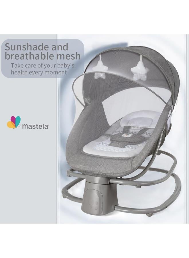 Mastela 4‑in‑1 Baby Swing & Bouncer with Dinner Plate – Bluetooth APP Control - Image 4