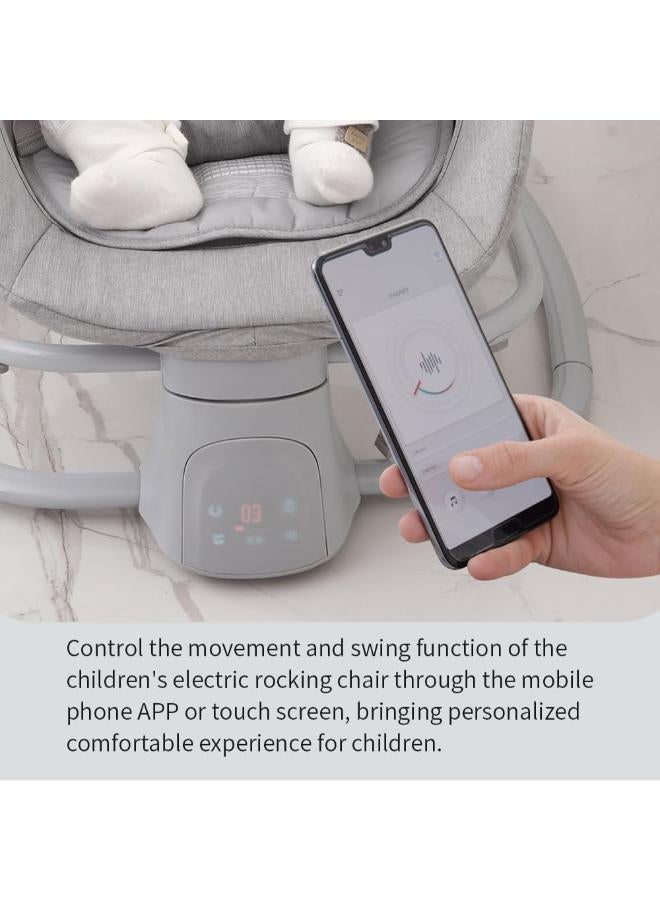 Mastela 4‑in‑1 Baby Swing & Bouncer with Dinner Plate – Bluetooth APP Control - Image 2