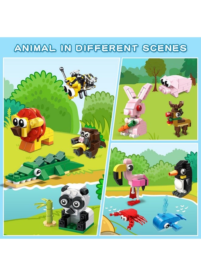 Hogokids HOGOKIDS Party Favors for Kids - 12 Pack Animals Building Blocks Toy for Easter Gifts Goodie Bags Classroom Prizes Stocking Stuffers Building Set Valentines Day Birthday Gift for Boy Girl Ages 6-12+  - Image 4
