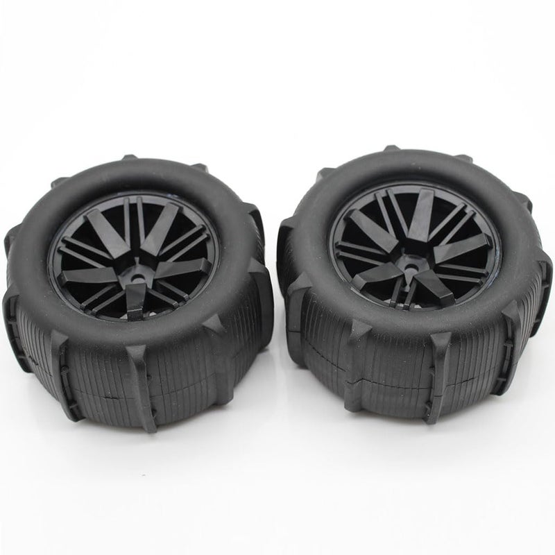 KingVal Replacement 2PCS Wheel Tire RC Parts Compatible with WLtoys 144001 144010 144011 124016 124017 124018 124019 124007 124008 124010 MJX HBX SCY 112 114 RC Car - Image 2