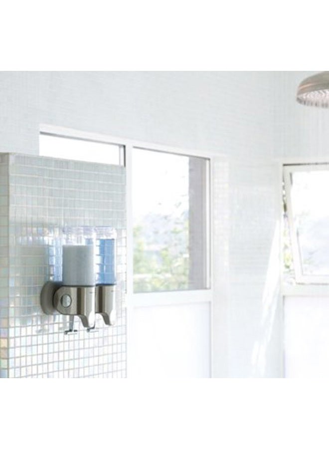 simplehuman Wall Mount Pumps, Stainless Steel, 444 ml - Twin - Image 2