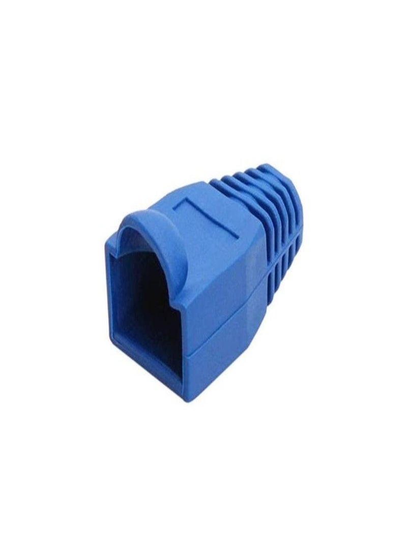 Bolien Plastic Cat5E Cat6 Ethernet RJ45 Cable Cap - 100 Pieces Dark Blue
