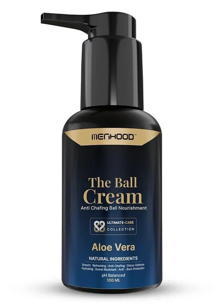 MENHOOD MENHOOD Ball Cream | Anti-Chafing Balls Moisturizer for Men | Sweat Defense & Odor Control | Prevents From Irritation & Itching | Intimate Care Aloe Soothing Cream | Dermatologically Tested - Image 1