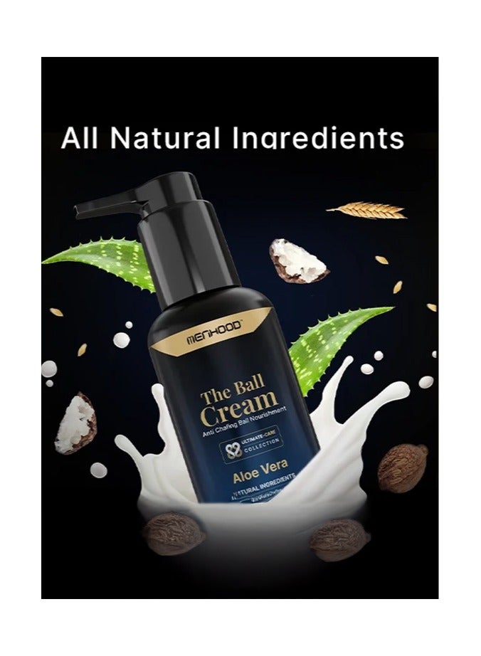 MENHOOD MENHOOD Ball Cream | Anti-Chafing Balls Moisturizer for Men | Sweat Defense & Odor Control | Prevents From Irritation & Itching | Intimate Care Aloe Soothing Cream | Dermatologically Tested - Image 2