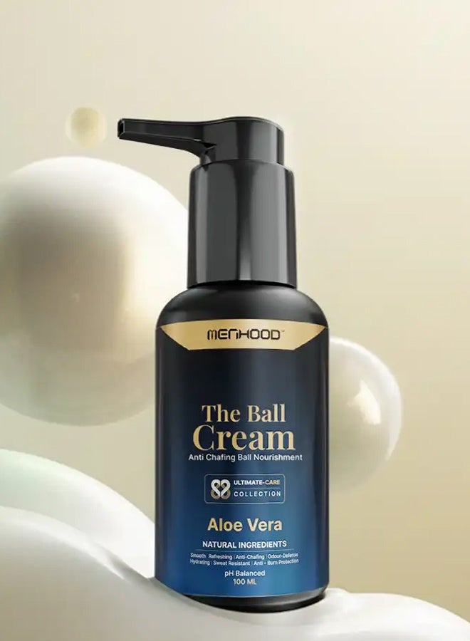 MENHOOD Ball Cream | Anti-Chafing Balls Moisturizer for Men | Sweat Defense & Odor Control | Prevents From Irritation & Itching | Intimate Care Aloe Soothing Cream | Dermatologically Tested - Image 1
