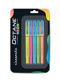 Classmate Octane Neon Blue Gel Pens Smooth Writing Pen Attractive body color for Boys & Girls Waterproof ink for smudge free writing Preferred by Students for Exam Study at home essential