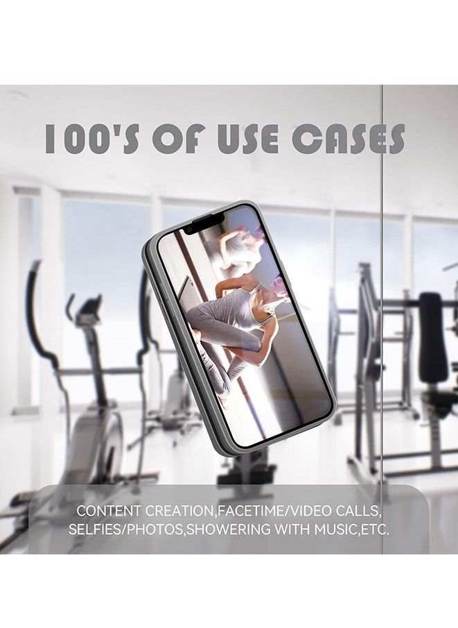 2 Pcs Silicone Phone Sticky Grip, Suction Phone Case Mount for iPhone and Android, Hands-Free Sticky Cell Phone Grip (Transparent)