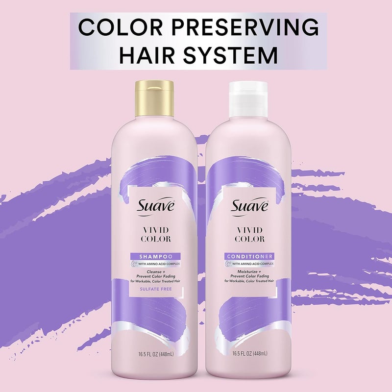 Pink Conditioner For Color Treated Hair Vivid Color Color Protecting Conditioner 165oz