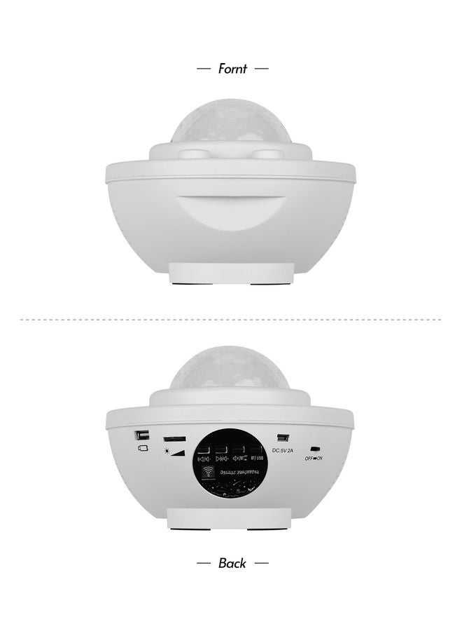 NIBEMINENT LED Galaxy Starry Projector Lamp Light White  - Image 1