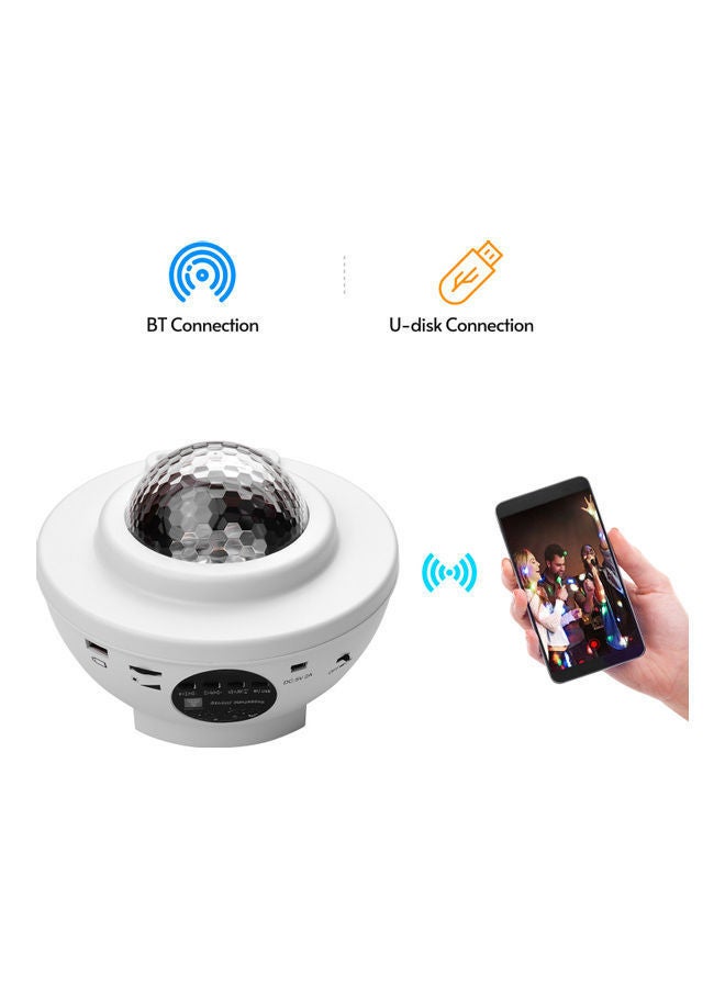 NIBEMINENT LED Galaxy Starry Projector Lamp Light White  - Image 5